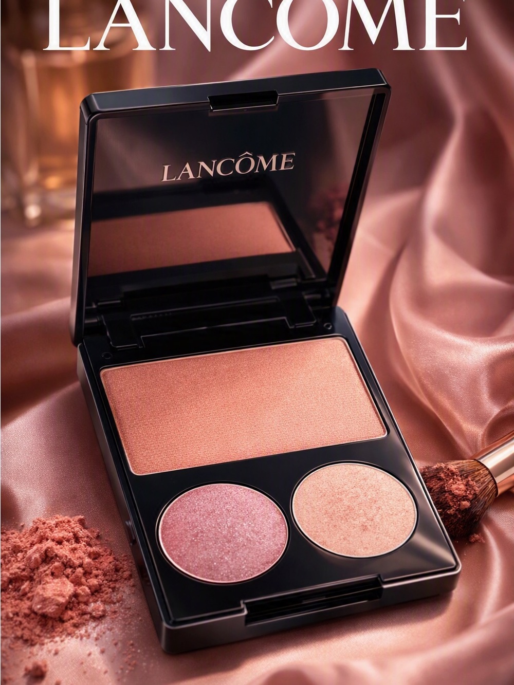 Lancôme Colour Focus & Blush Subtil Cappucine Exhibition and Gaze Eye Shadow